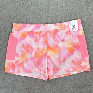 NEW! Little Big Girls Xersion sport Shorts 2XL‎ 20.5 P  Quick Dry Running Pink &